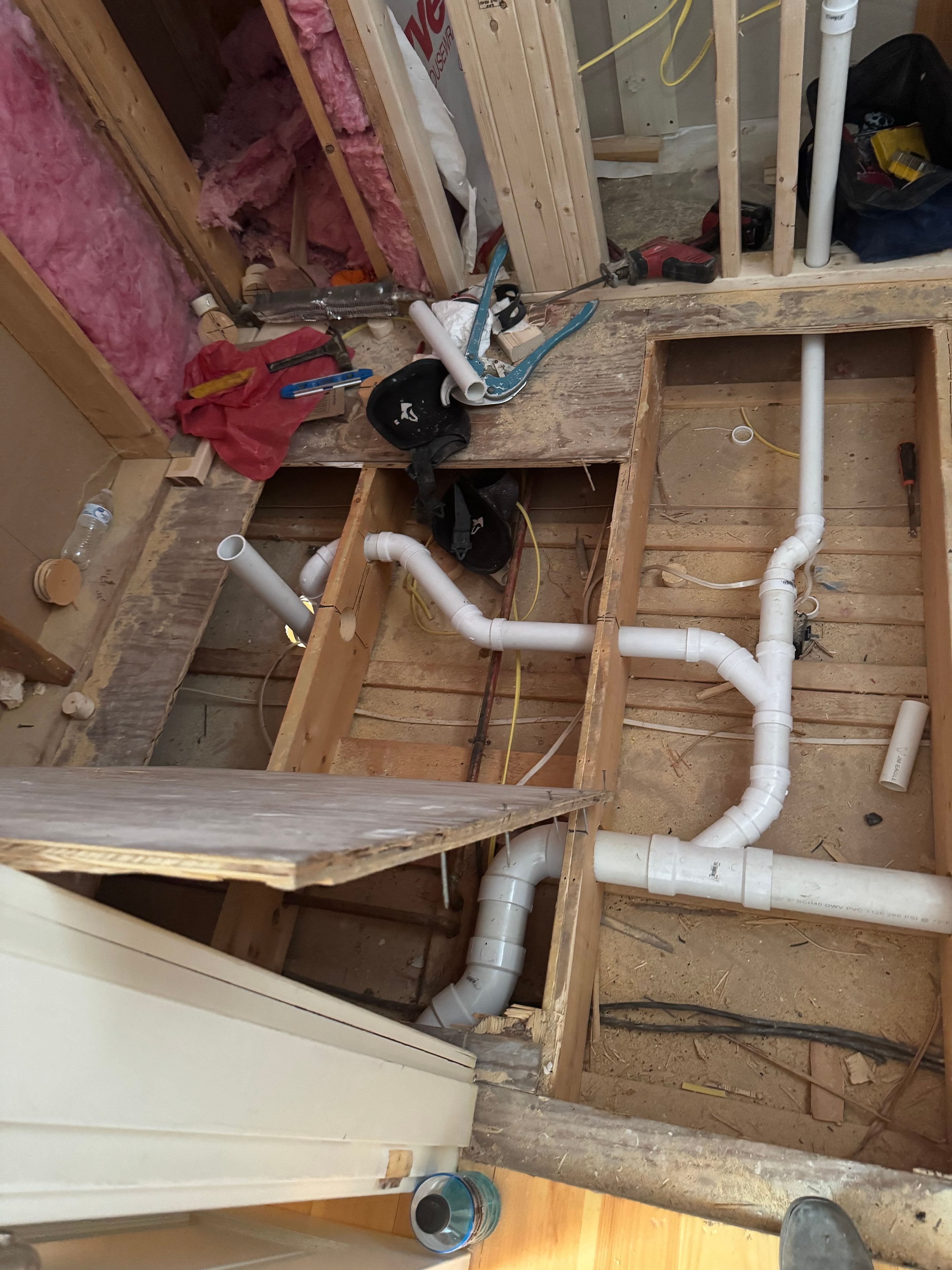 Home plumbing rough-in