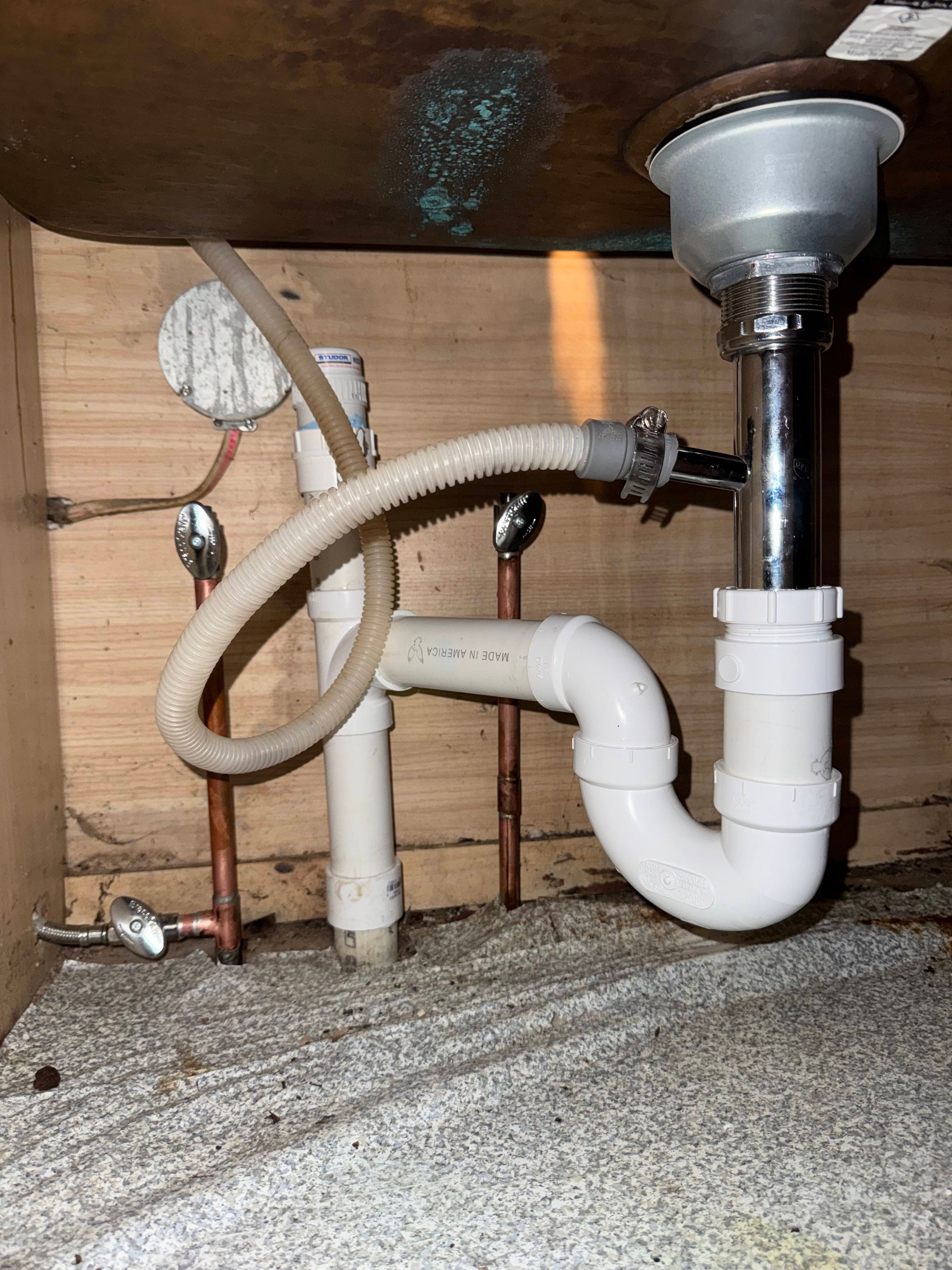 Water lines and drains